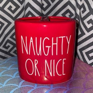 Rae Dunn Christmas Naughty Or Nice Bathroom Brush Holder